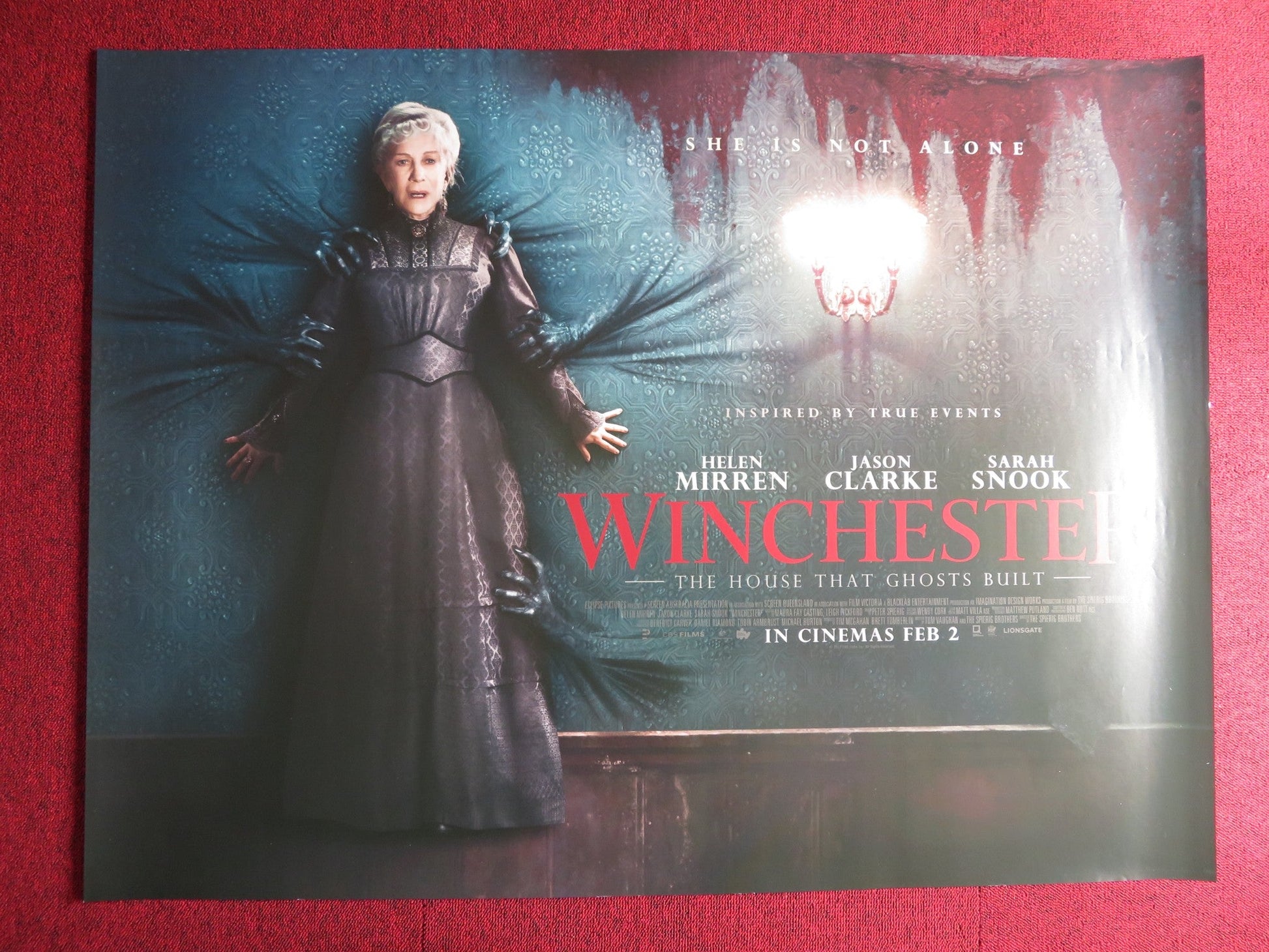 WINCHESTER UK QUAD (30"x 40") ROLLED POSTER HELEN MIRREN JASON CLARKE 2018 Rendezvous Cinema Movie posters
