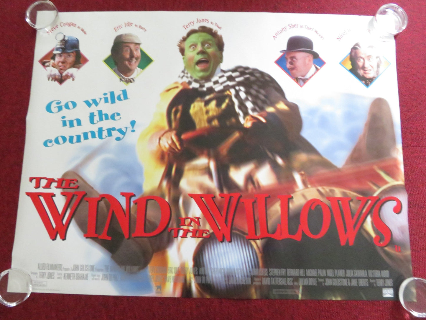 WIND IN THE WILLOWS UK QUAD (30"x 40") ROLLED POSTER TERRY JONES COOGAN 1996 Rendezvous Cinema Movie posters