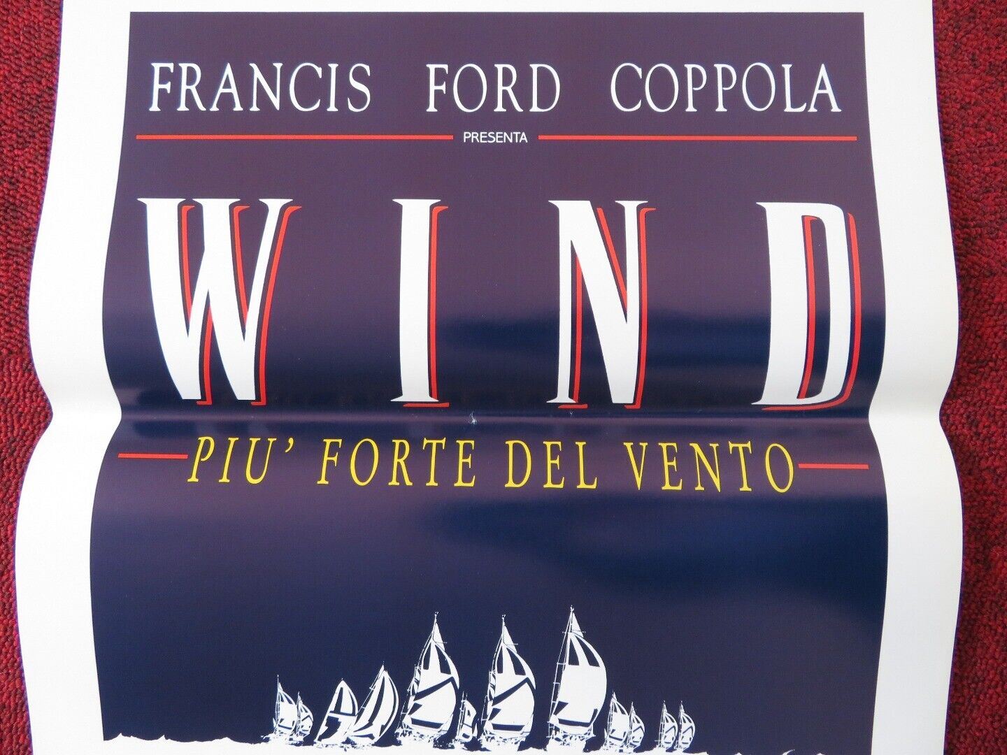 WIND ITALIAN LOCANDINA (27.5"x13") POSTER MATTHEW MODINE JENNIFER GREY 1992 Movie posters