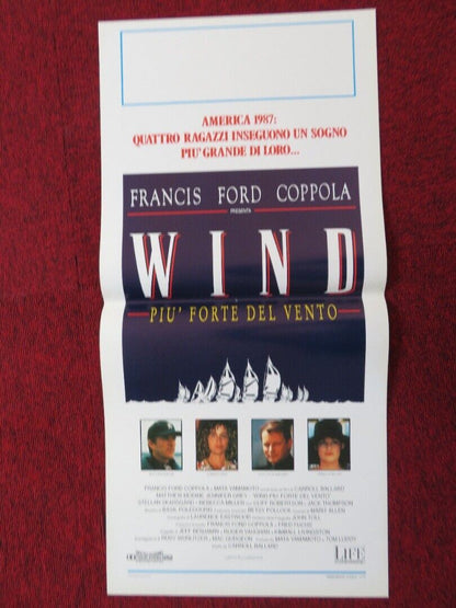 WIND ITALIAN LOCANDINA (27.5"x13") POSTER MATTHEW MODINE JENNIFER GREY 1992 Movie posters