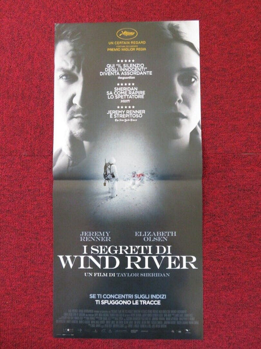 WIND RIVER ITALIAN LOCANDINA (26.5"x12.5") POSTER JEREMY RENNER 2017 Rendezvous Cinema Movie posters