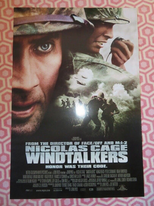 WIND TALKERS - B US ONE SHEET ROLLED POSTER NICOLAS CAGE 2002 Movie posters