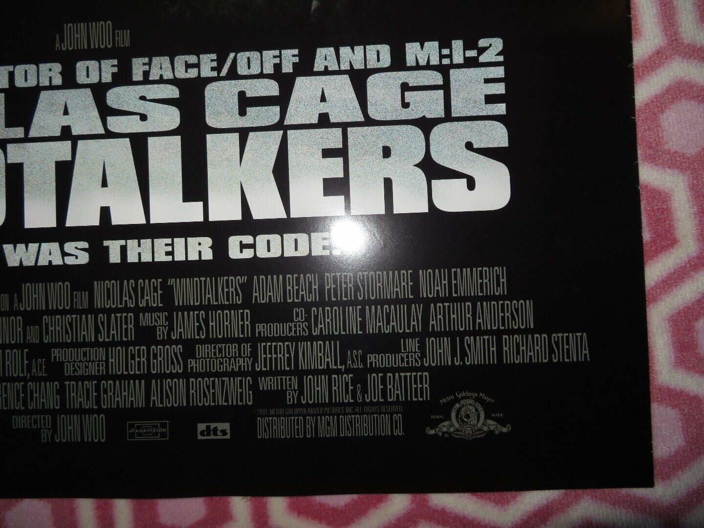 WIND TALKERS - B US ONE SHEET ROLLED POSTER NICOLAS CAGE 2002 Movie posters