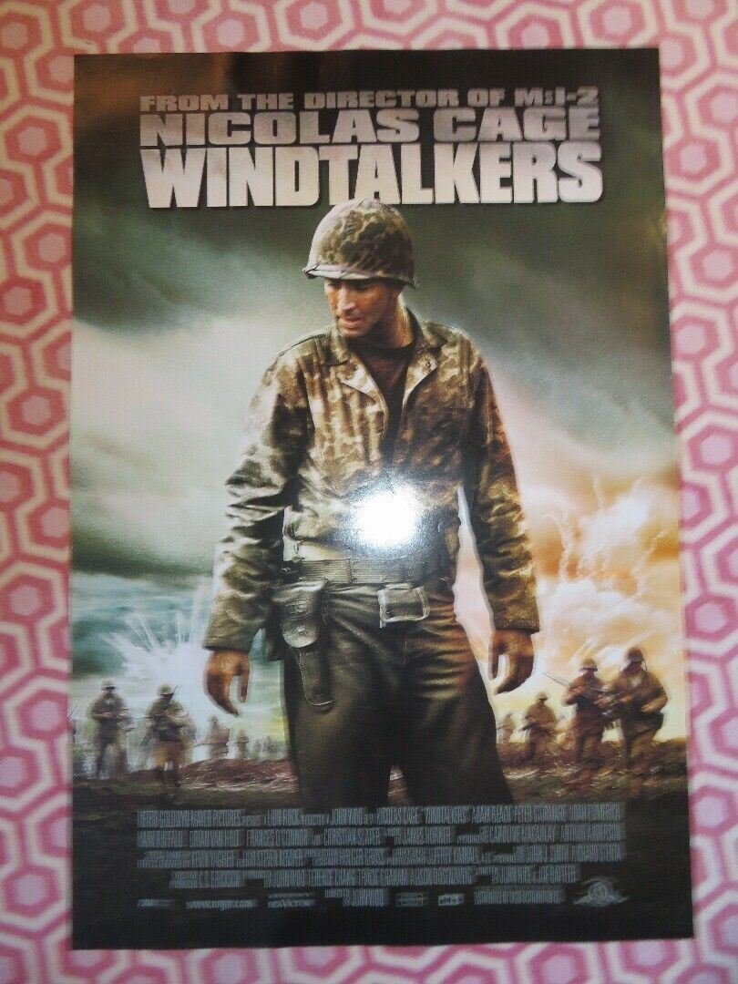 WIND TALKERS US ONE SHEET ROLLED POSTER NICOLAS CAGE 2002 Movie posters