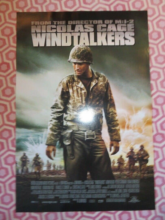 WIND TALKERS US ONE SHEET ROLLED POSTER NICOLAS CAGE 2002 Movie posters