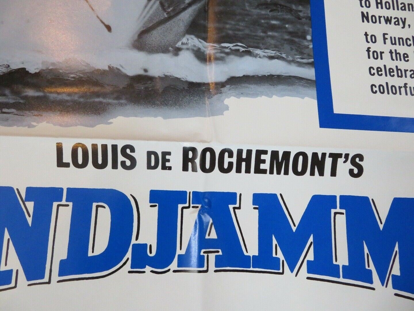 WINDJAMMER 1971 CELEBRATION POSTER US ORIGINAL ONE SHEET DE ROCHEMONT Movie posters