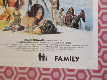 WINDWALKER US ONE SHEET POSTER NICK RAMUS JAMES REMAR SERENE HEDIN Rendezvous Cinema Movie posters