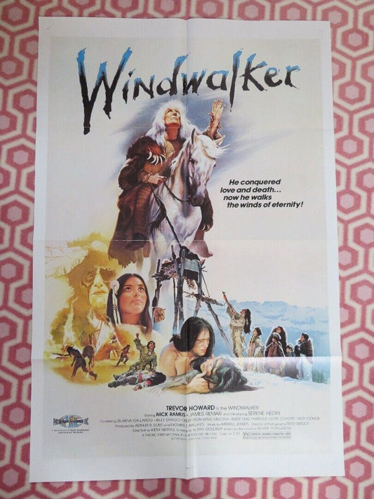WINDWALKER US ONE SHEET POSTER NICK RAMUS SERENE HEDIN 1980 Rendezvous Cinema Movie posters