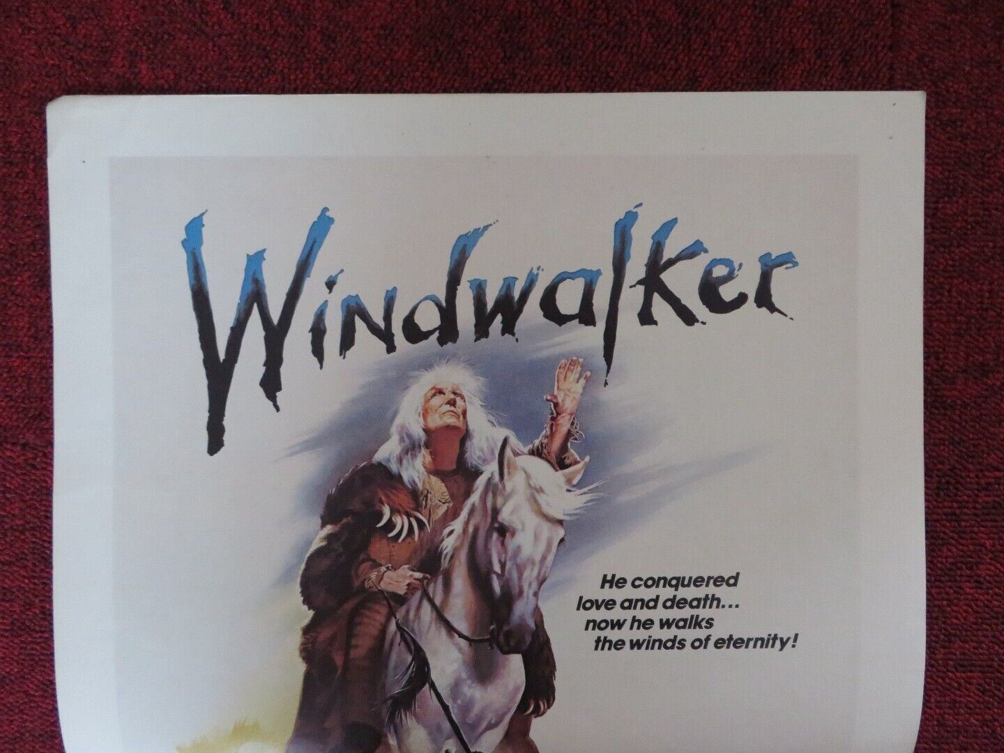 WINDWALKER WINDOW CARD TREVOR HOWARD NICK RAMUS 1980 Movie posters