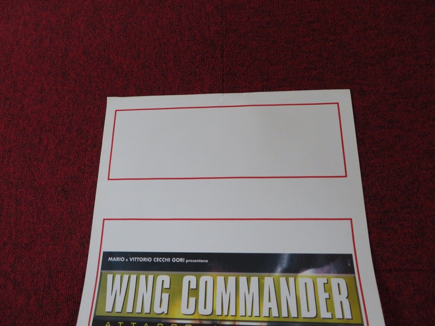WING COMMANDER ITALIAN LOCANDINA (27.5"x13") POSTER FREDDIE PRINZE,JR 1999 Movie posters