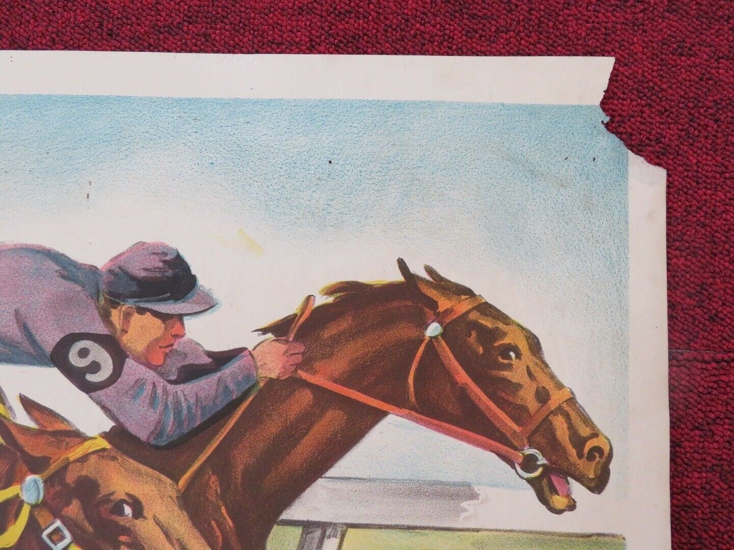 WINNERS CIRCLE FOLDED US ONE SHEET POSTER JEAN WILLES MORGAN FARLEY 1948 Movie posters