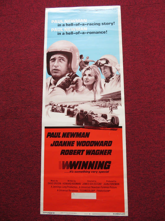 WINNING US INSERT (14"x 36") POSTER PAUL NEWMAN JOANNE WOODWARD 1973 Rendezvous Cinema Movie posters