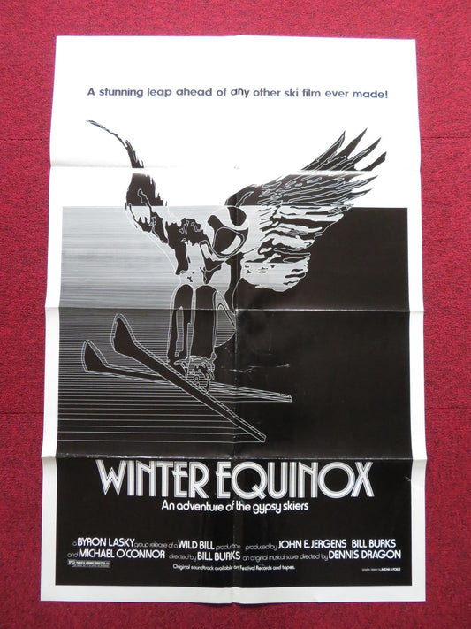 WINTER EQUINOX FOLDED US ONE SHEET POSTER JOHN CLENDENIN BOB SALERNO 1976 Rendezvous Cinema Movie posters