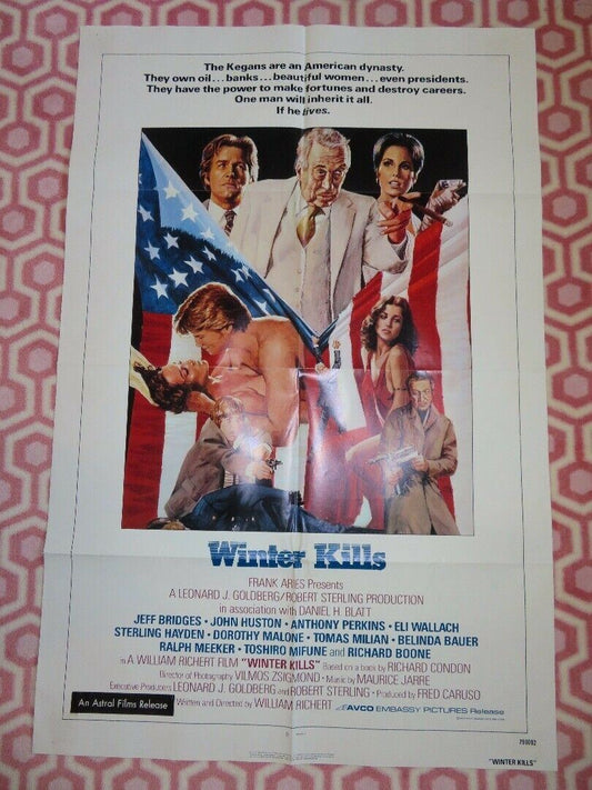 WINTER KILLS US ONE SHEET POSTER JEFF BRIDGES JOHN HUSTON 1979 Movie posters