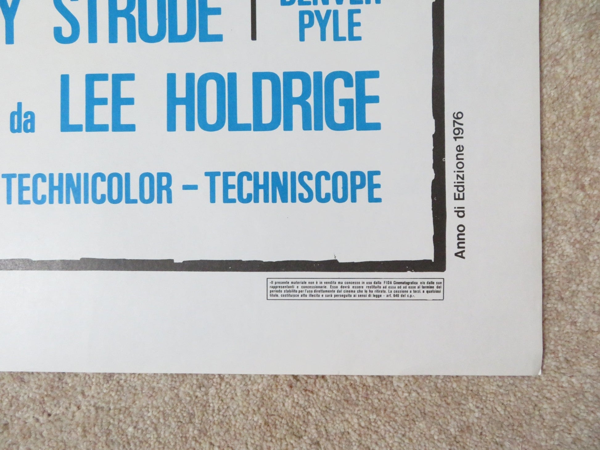 WINTERHAWK ITALIAN 2 FOGLIO POSTER MICHAEL DANTE LEIF ERICKSON 1975 Rendezvous Cinema Movie posters