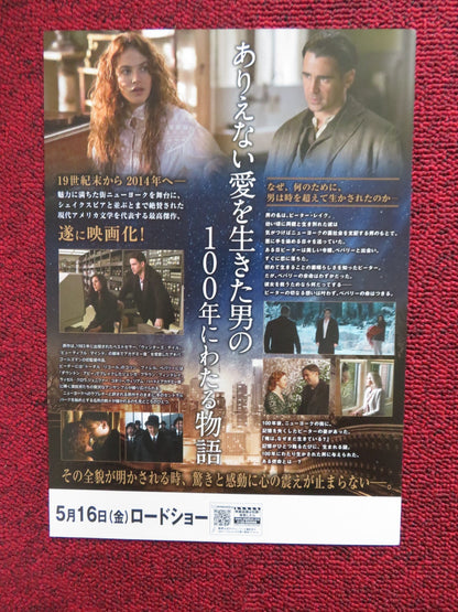 WINTER'S TALE JAPANESE CHIRASHI (B5) POSTER COLIN FARRELL LUCY GRIFFITHS 2014 Rendezvous Cinema Movie posters
