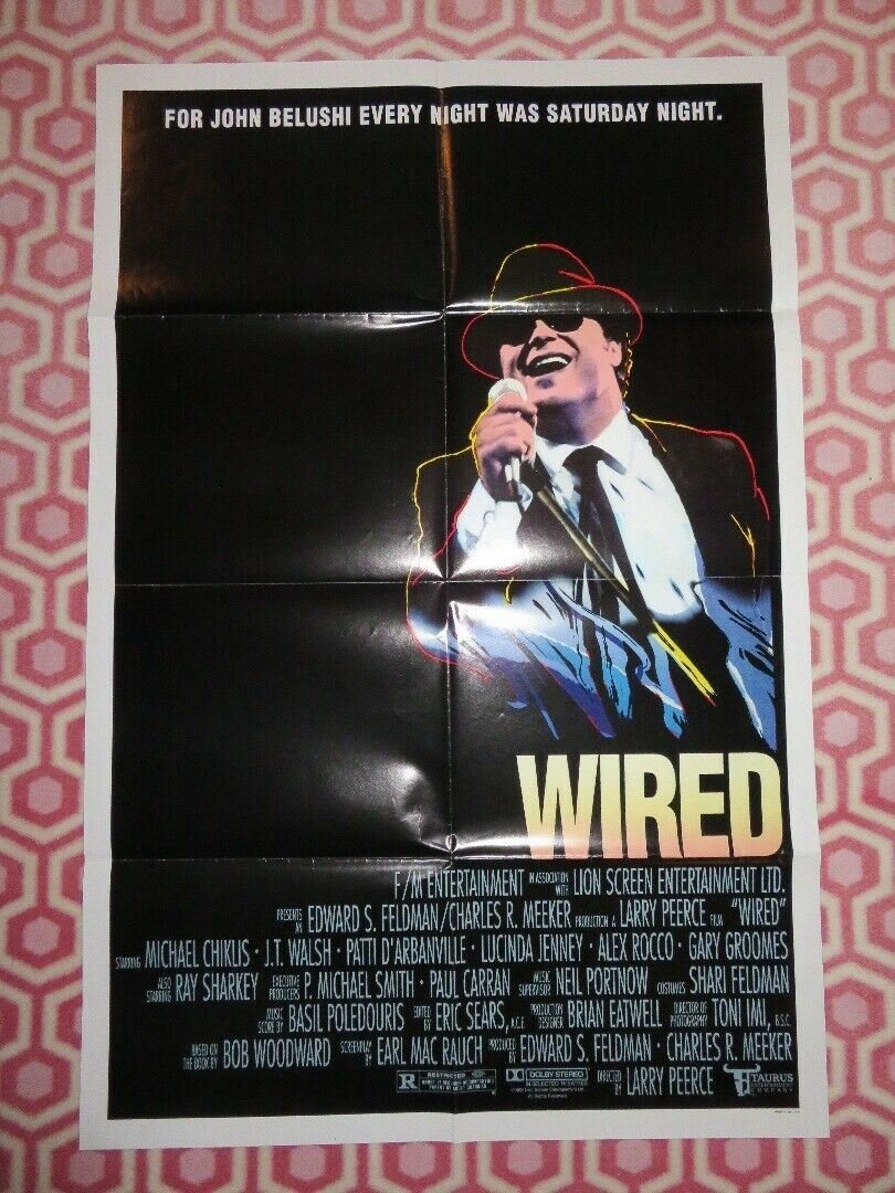 WIRED US ONE SHEET POSTER MICHAEL CHIKLIS J.T.WALSH 1989 Movie posters