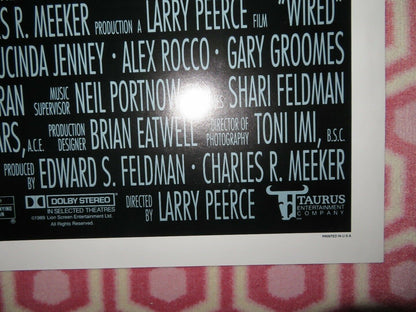 WIRED US ONE SHEET POSTER MICHAEL CHIKLIS J.T.WALSH 1989 Movie posters