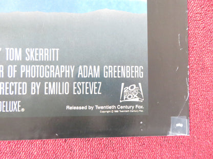 WISDOM FOLDED US ONE SHEET POSTER EMILIO ESTEVEZ DEMI MOORE 1986 Rendezvous Cinema Movie posters