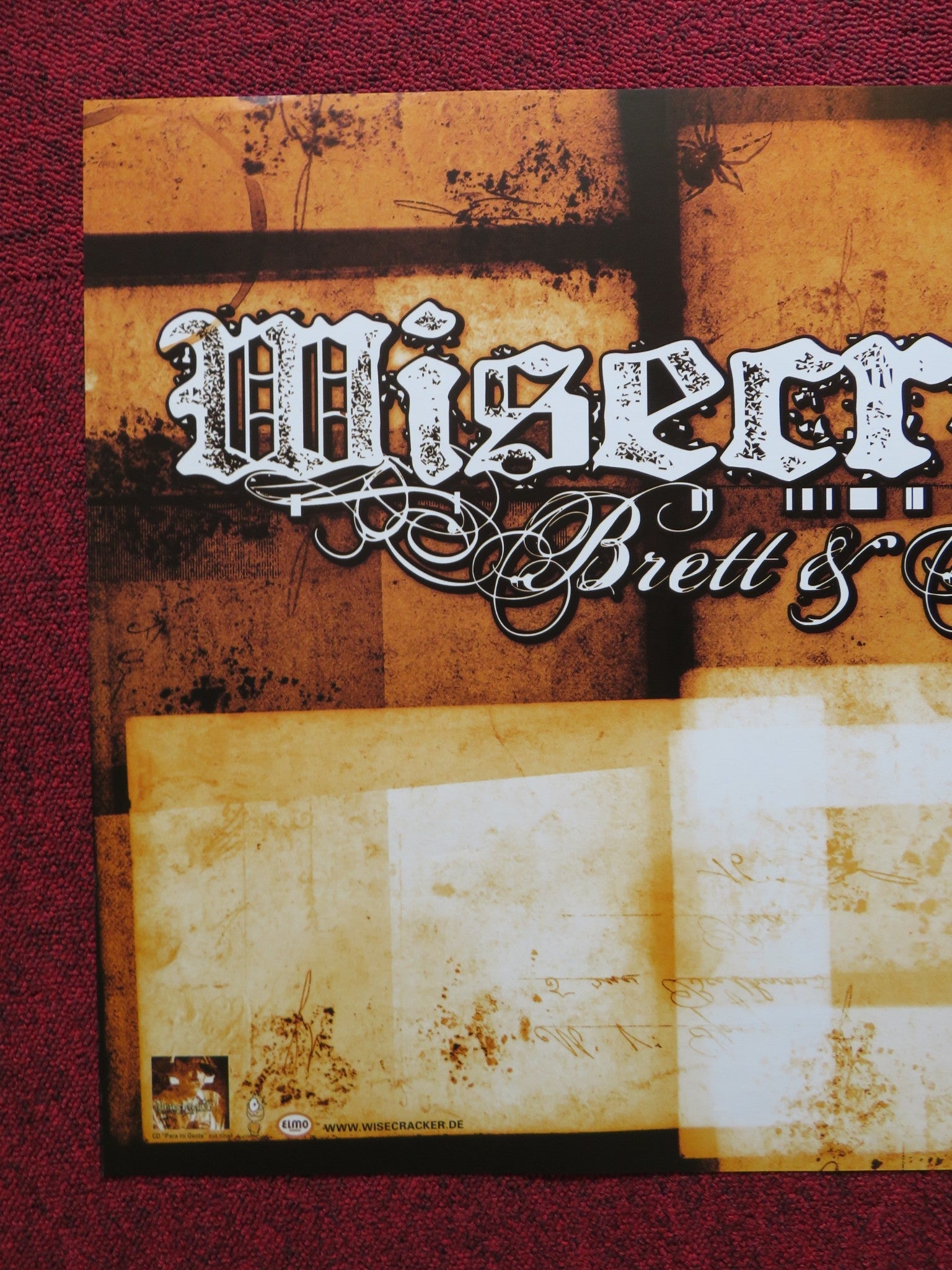 WISECRACKER GERMAN MUSIC PROMO POSTER ALBUM POSTER 2003 Rendezvous Cinema Movie posters