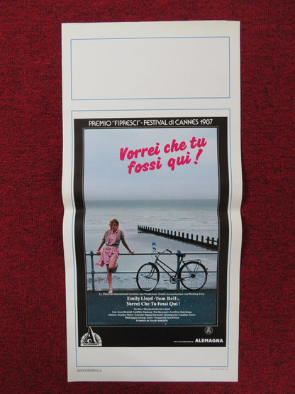 WISH YOU WERE HERE ITALIAN LOCANDINA POSTER DAVID LELAND EMILY LLOYD 1988 Rendezvous Cinema Movie posters