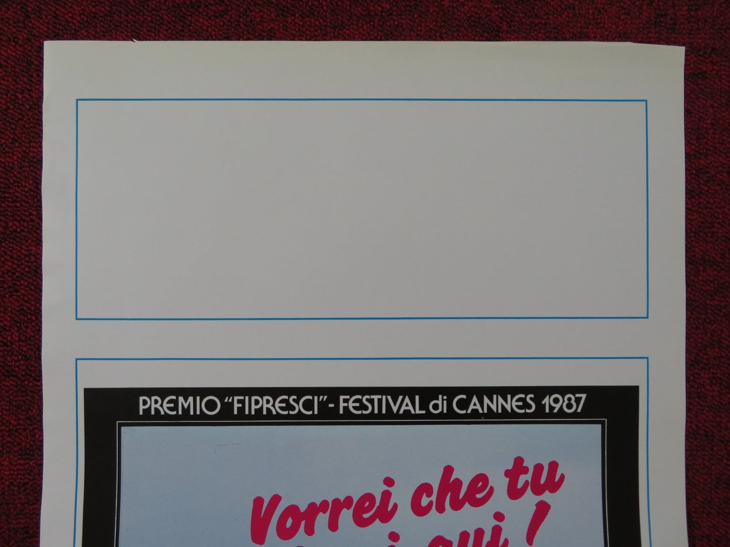 WISH YOU WERE HERE ITALIAN LOCANDINA POSTER DAVID LELAND EMILY LLOYD 1988 Rendezvous Cinema Movie posters