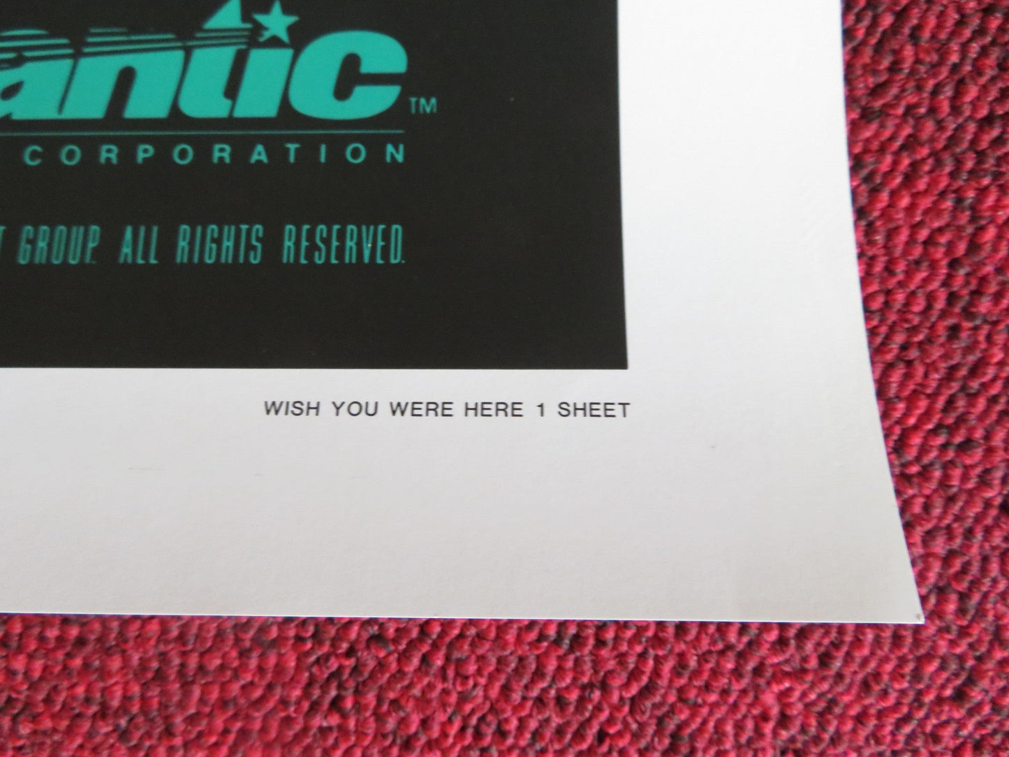 WISH YOU WERE HERE US ONE SHEET ROLLED POSTER DAVID LELAND EMILY LLOYD 1987 Rendezvous Cinema Movie posters