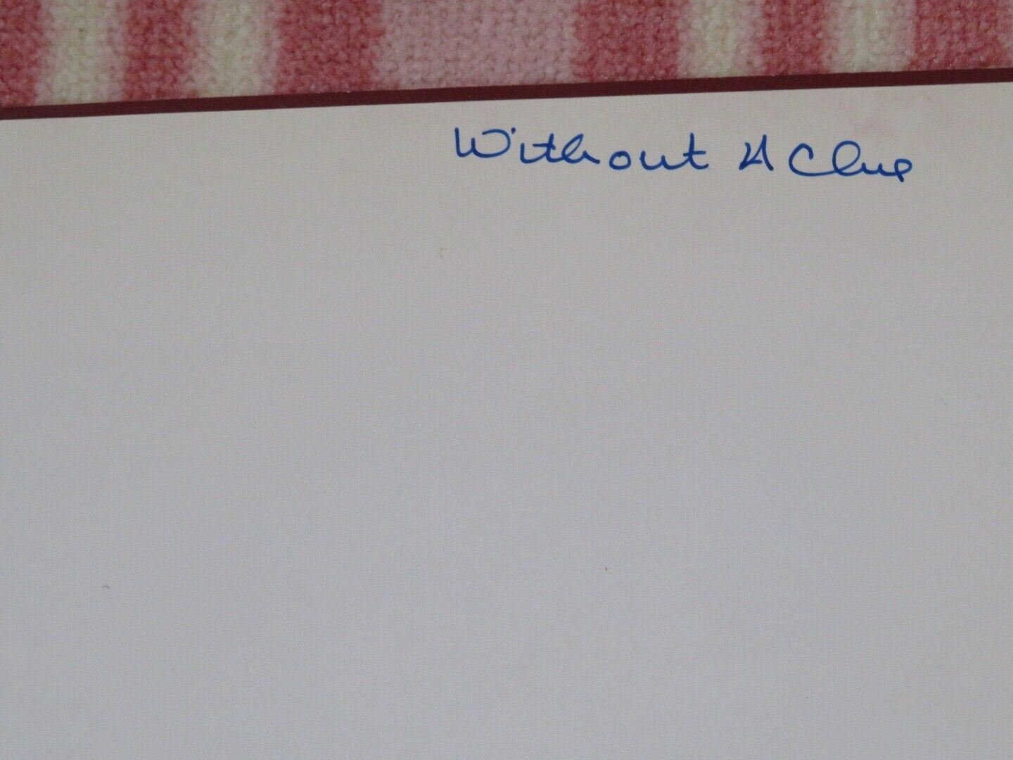 WITHOUT A CLUE VIDEO VHS POSTER FOLDED MICHAEL CAINE BEN KINGSLEY 1988 Movie posters