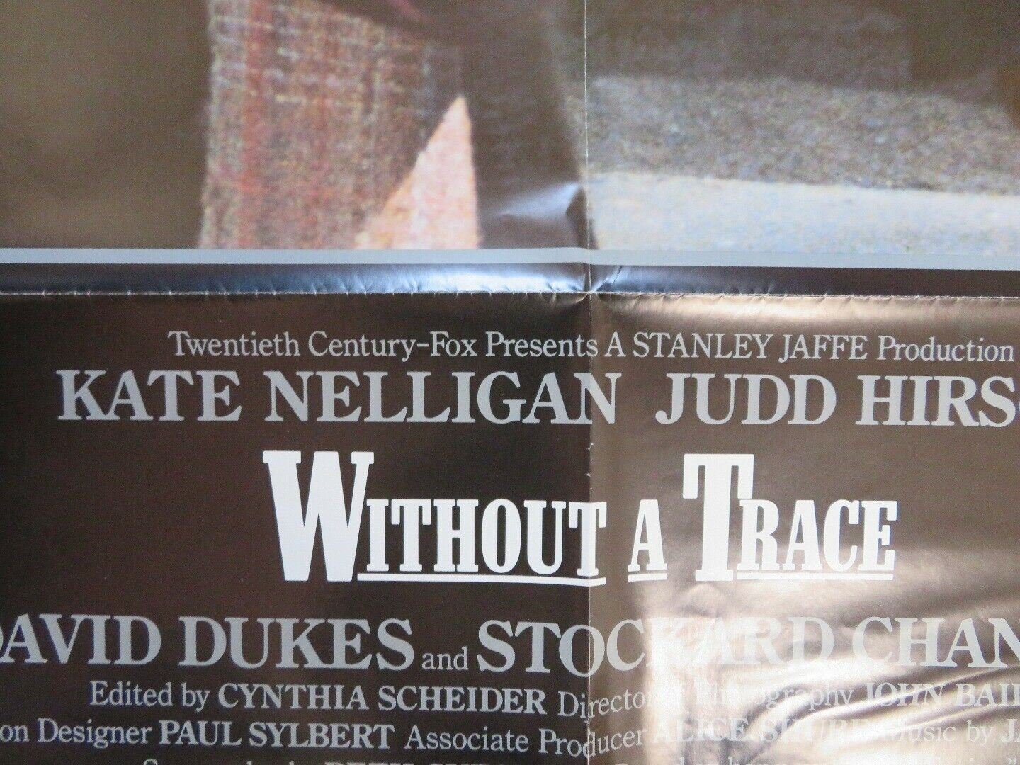 WITHOUT A TRACE US ONE SHEET POSTER KATE NELLIGAN JUDD HIRSCH 1983 Movie posters
