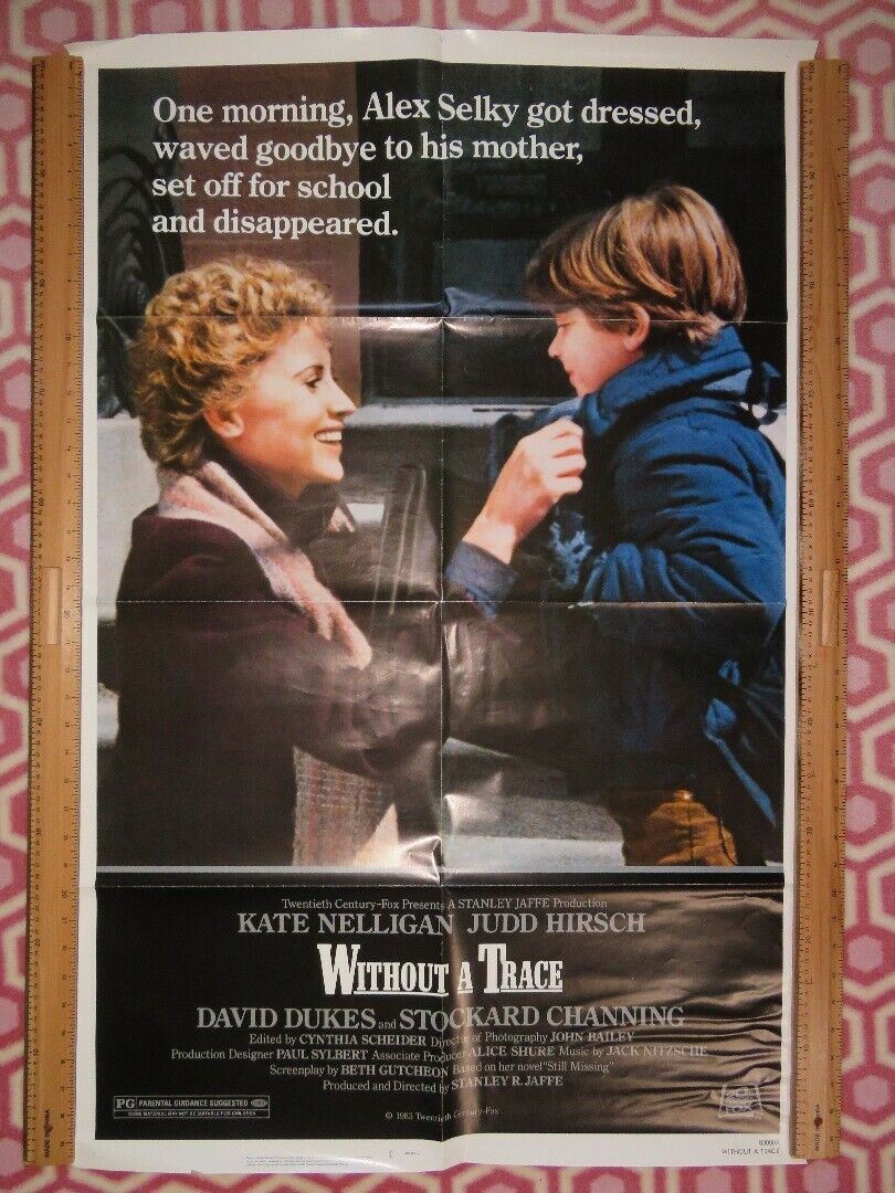WITHOUT A TRACE US ONE SHEET POSTER KATE NELLIGAN JUDD HIRSCH 1983 Movie posters