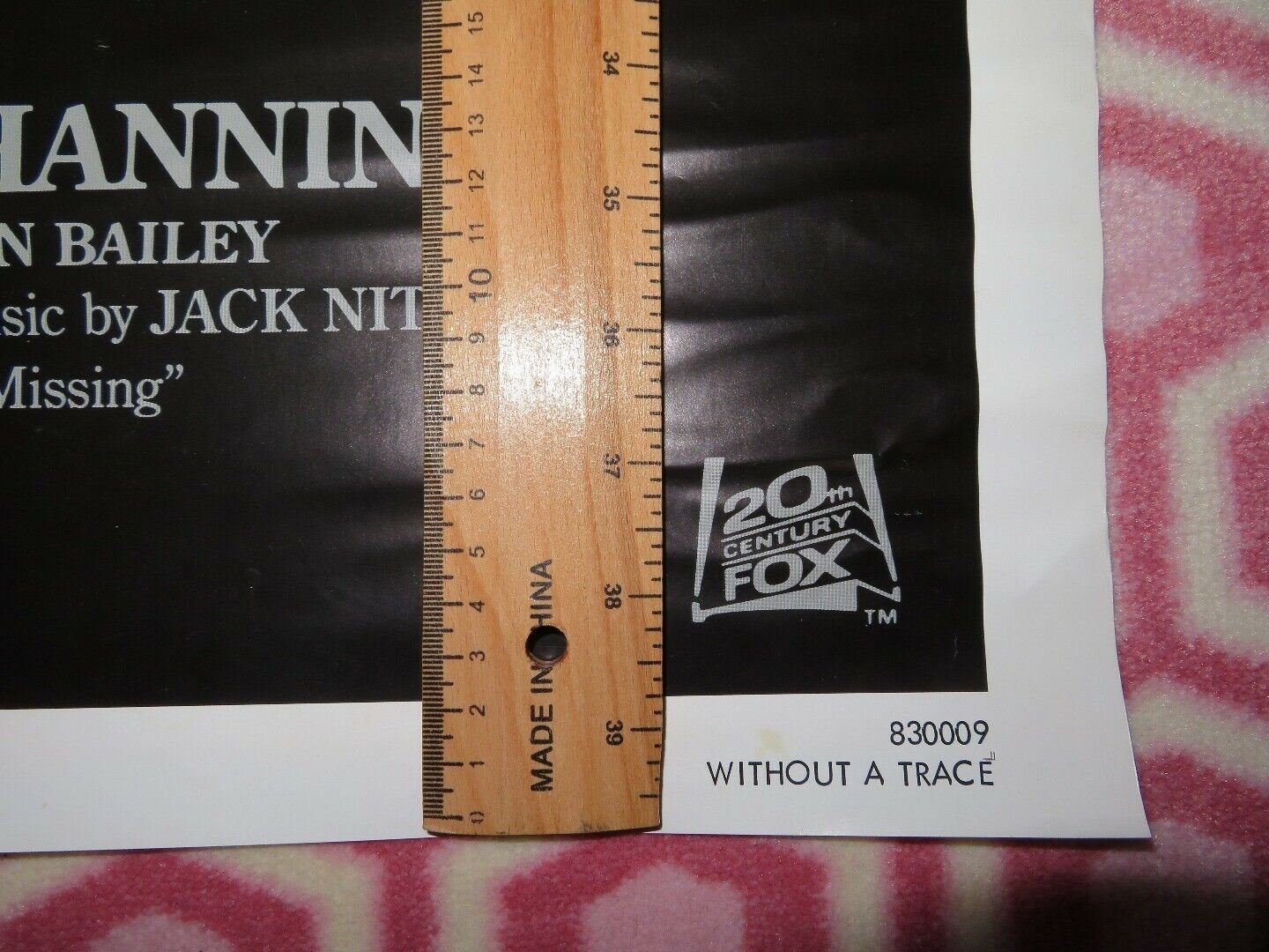 WITHOUT A TRACE US ONE SHEET POSTER KATE NELLIGAN JUDD HIRSCH 1983 Movie posters