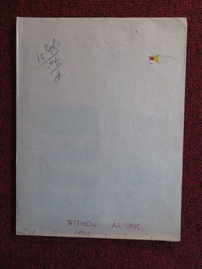 WITHOUT WARNING FOLDED US ONE SHEET POSTER ADAM WILLIAMS MEG RANDALL 1952 Movie posters