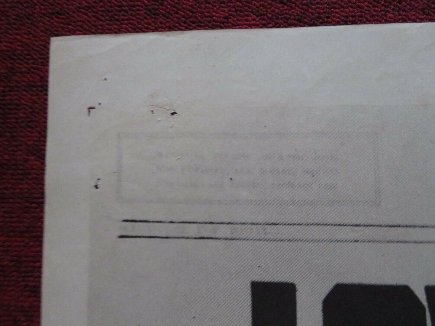 WITHOUT WARNING FOLDED US ONE SHEET POSTER ADAM WILLIAMS MEG RANDALL 1952 Movie posters