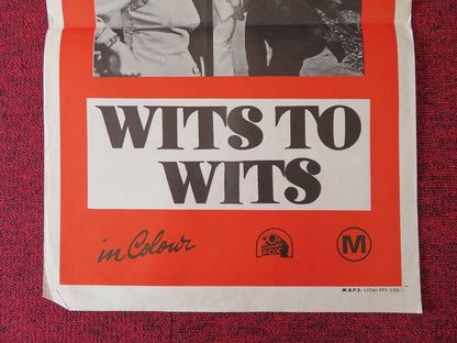WITS TO WITS FOLDED AUSTRALIAN DAYBILL POSTER HENRY YU YANG 1974 Movie posters