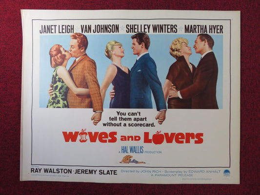 WIVES AND LOVERS US HALF SHEET (22"x 28") POSTER JANET LEIGH VAN JOHNSON 1963 Rendezvous Cinema Movie posters