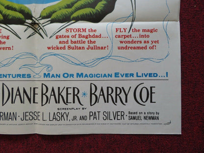 WIZARD OF BAGHDAD FOLDED US ONE SHEET POSTER DICK SHAWN DIANE BAKER 1960 Movie posters