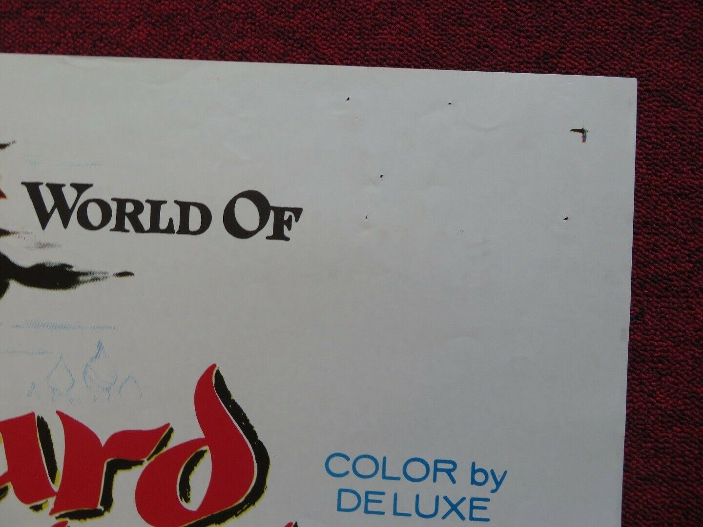 WIZARD OF BAGHDAD FOLDED US ONE SHEET POSTER DICK SHAWN DIANE BAKER 1960 Movie posters