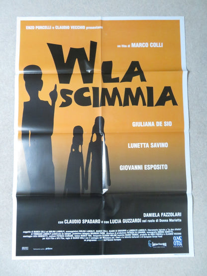 WLA SCIMMIA ITALIAN 2 FOGLIO POSTER GIULIANA DE SIO LUNETTA SAVINO 2002 Rendezvous Cinema Movie posters