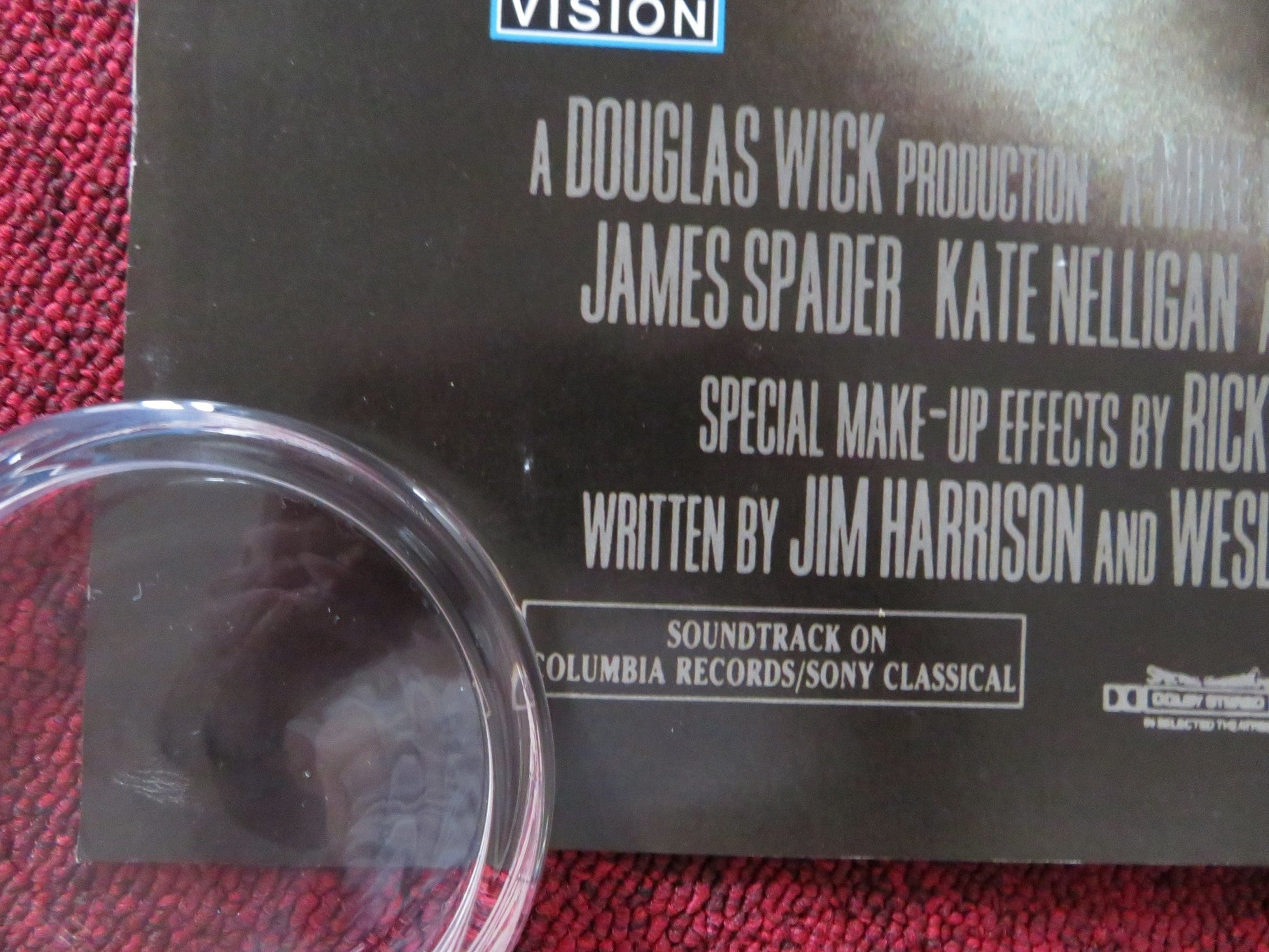 WOLF - 2 SIDED VHS VIDEO POSTER JACK NICHOLSON PFEIFFER 1994 Rendezvous Cinema Movie posters