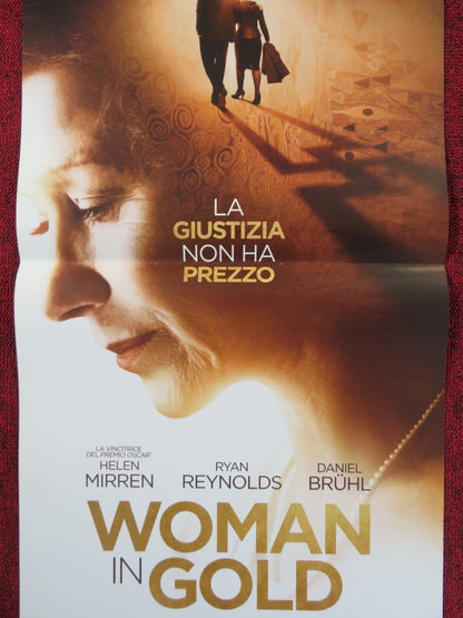 WOMAN IN GOLD ITALIAN LOCANDINA POSTER HELEN MIRREN RYAN REYNOLDS 2015 Rendezvous Cinema Movie posters