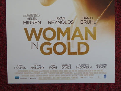 WOMAN IN GOLD ITALIAN LOCANDINA POSTER HELEN MIRREN RYAN REYNOLDS 2015 Rendezvous Cinema Movie posters