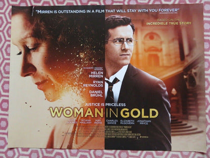 WOMAN IN GOLD QUAD (30"x 40") ROLLED POSTER HELEN MIRREN RYAN REYNOLDS 2015 Movie posters