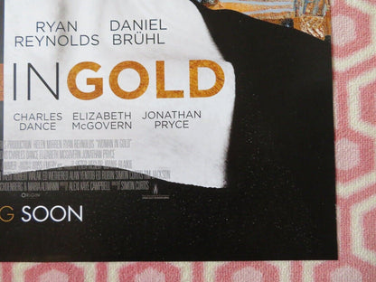 WOMAN IN GOLD US ONE SHEET ROLLED POSTER RYAN REYNOLDS HELEN MIRREN 2015 Movie posters