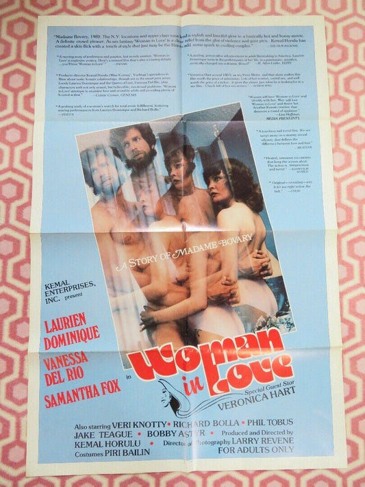 WOMAN IN LOVE A Story of Madame Bovary FOLDED US ONE SHEET POSTER 1978 Rendezvous Cinema Movie posters