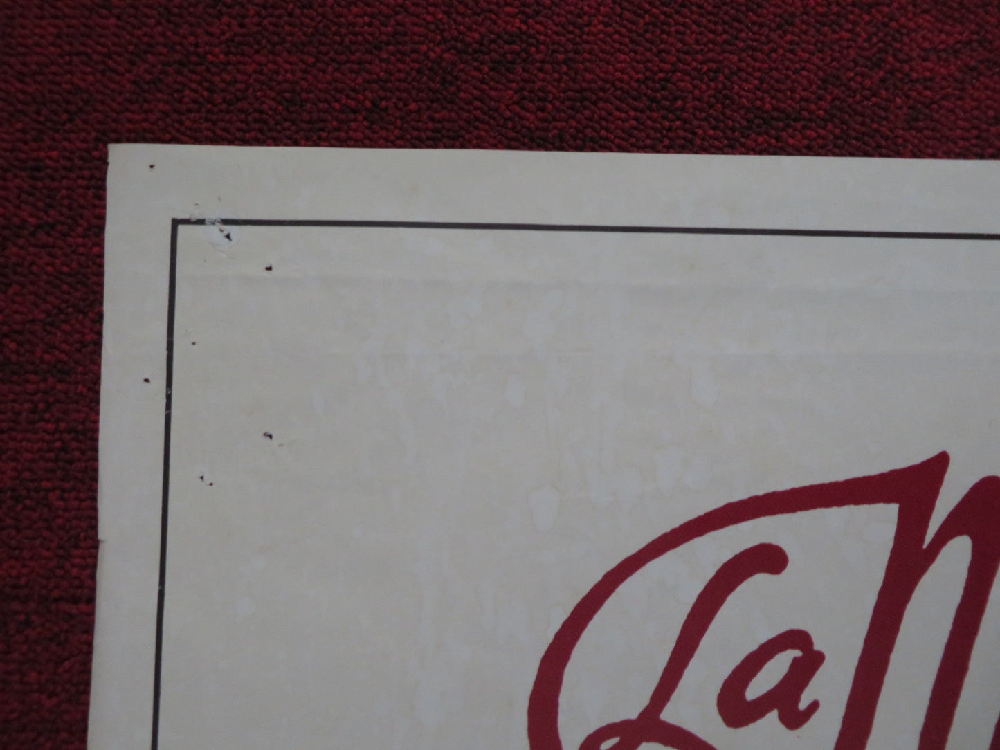 WOMAN IN RED FOLDED SPANISH POSTER GENE WILDER KELLY LE BROCK 1984 Rendezvous Cinema Movie posters