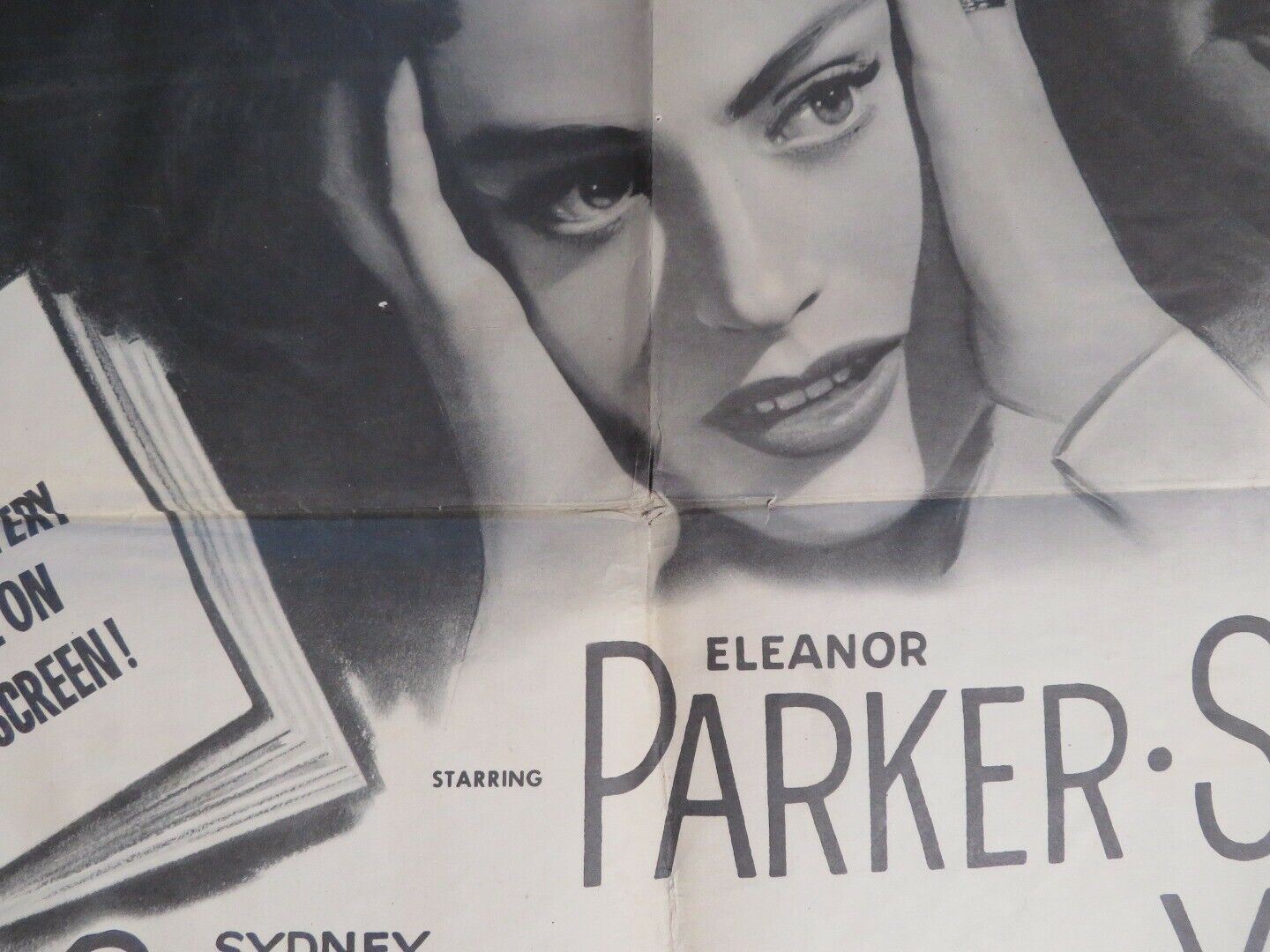WOMAN IN WHITE FOLDED US ONE SHEET POSTER ELEANOR PAKER ALEXIS SMITH 1948 - Rendezvous Cinema