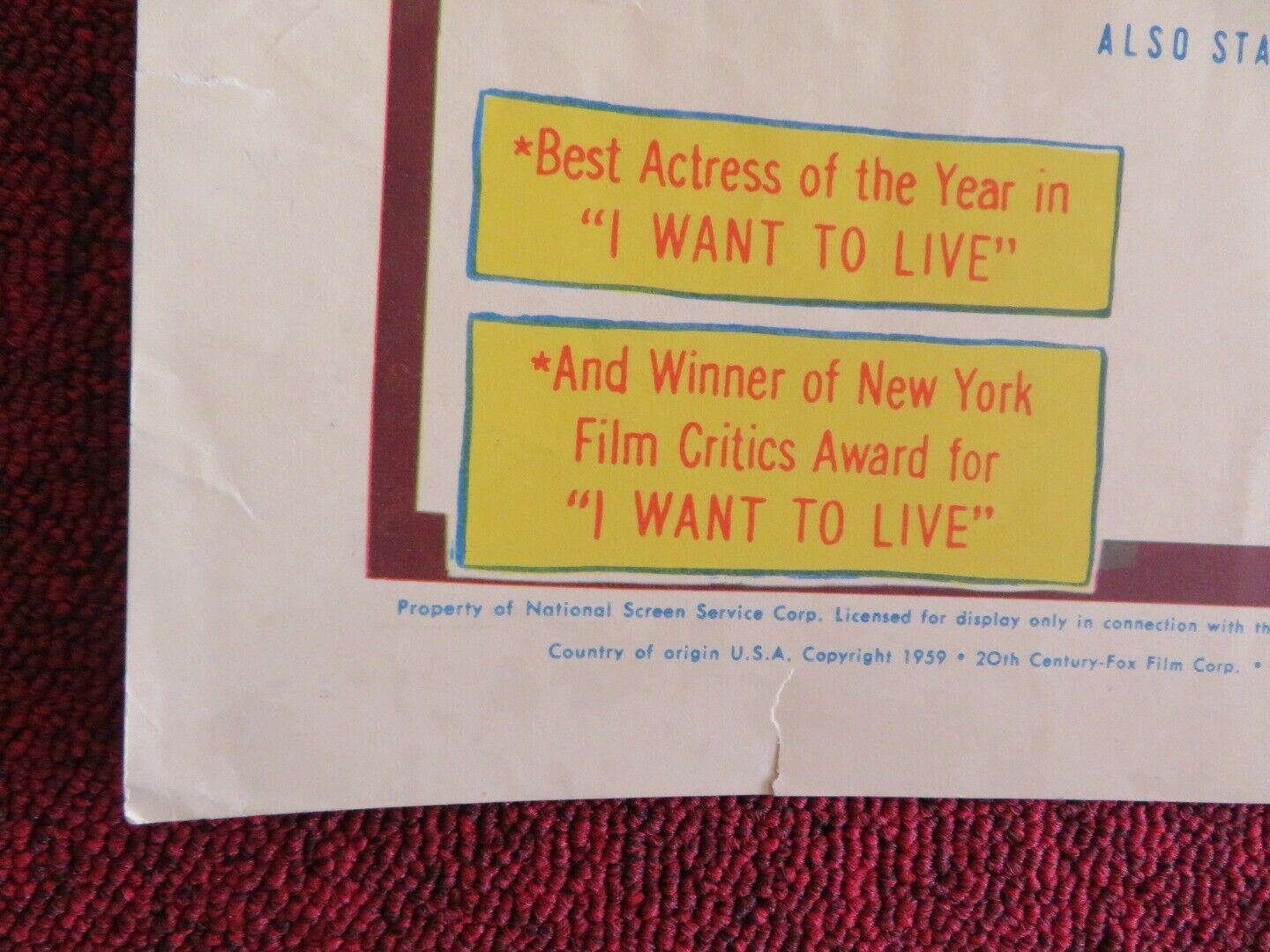 WOMAN OBSESSED US HALF SHEET (22"x 28") POSTER SUSAN HAYWARD 1959 Movie posters