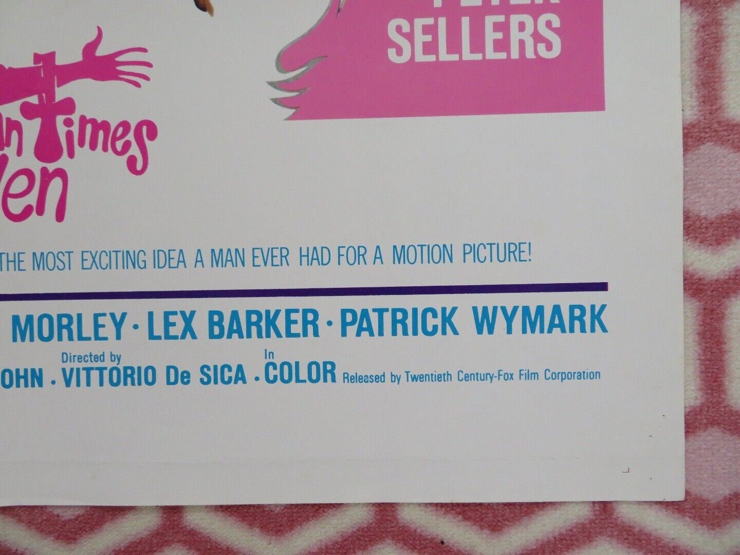 WOMAN TIMES SEVEN US ONE SHEET POSTER SHIRLEY MACLAINE MICHAEL CAINE 1967 Movie posters