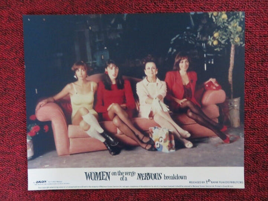 WOMEN ON THE VERGE OF A NERVOUS BREAKDOWN - F LOBBY CARD MARIA BARRANCO 1988 Movie posters