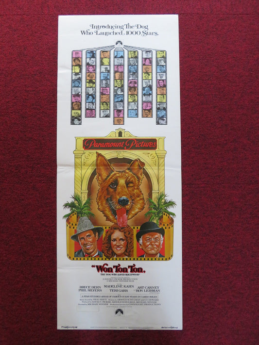 WON TON TON : THE DIG WHO SAVED HOLLYWOOD US INSERT (14"x 36") POSTER DERN 1976 Rendezvous Cinema Movie posters